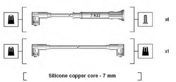 Комплект проводов зажигания MAGNETI MARELLI 941075270562