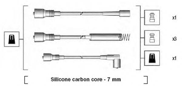 Комплект проводов зажигания MAGNETI MARELLI 941125160670