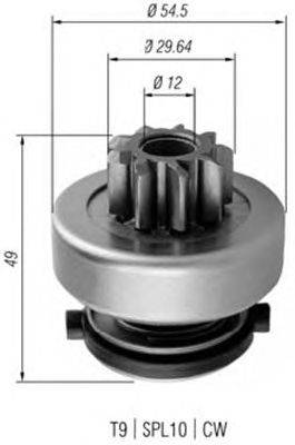 Ведущая шестерня, стартер MAGNETI MARELLI 940113020354