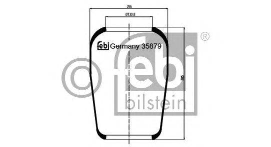 Кожух пневматической рессоры FEBI BILSTEIN 35879