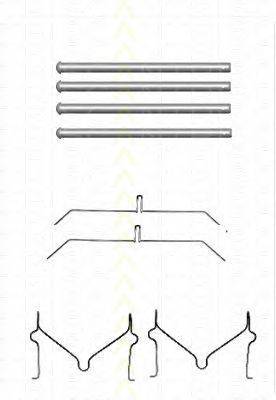 Комплектующие, колодки дискового тормоза TRISCAN 8105 131640