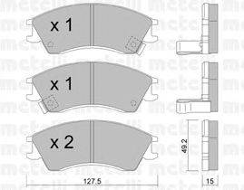 Комплект тормозных колодок, дисковый тормоз JAPANPARTS PA710