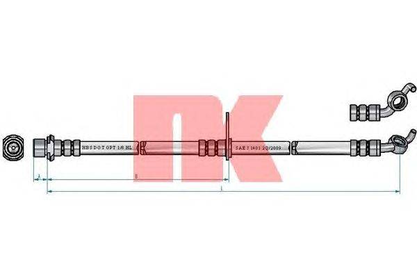 Тормозной шланг NK 8545173