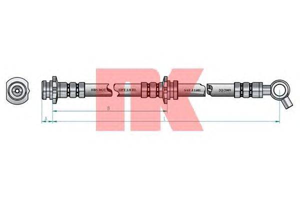 Тормозной шланг NK 852242