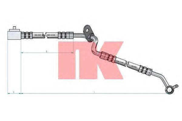 Тормозной шланг NK 853262