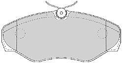 Комплект тормозных колодок, дисковый тормоз MAPCO 6576
