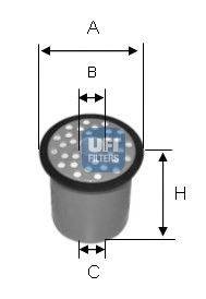 Топливный фильтр UFI 2438800