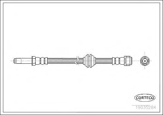 Тормозной шланг CORTECO 19035284