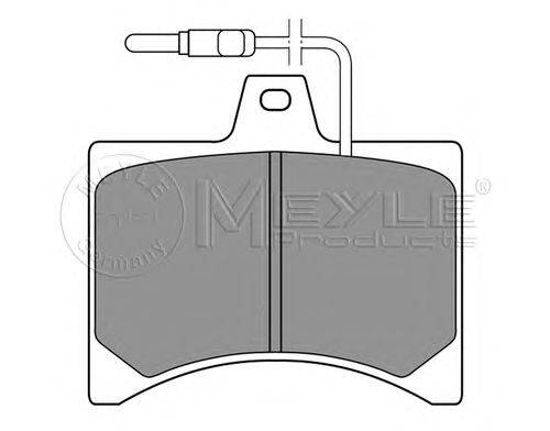Комплект тормозных колодок, дисковый тормоз MEYLE 025 205 9413/W