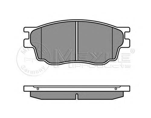 Комплект тормозных колодок, дисковый тормоз MEYLE 025 242 4616/W
