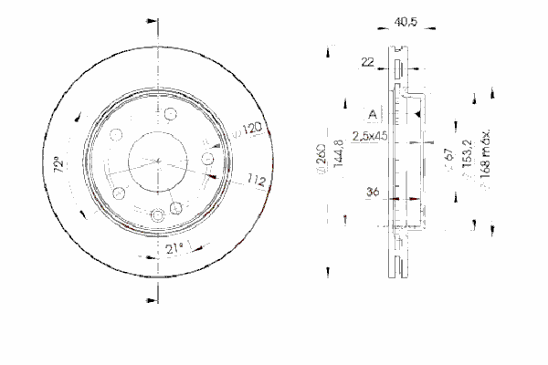 Тормозной диск ICER 78BD0113