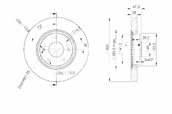 Тормозной диск ICER 78BD0580