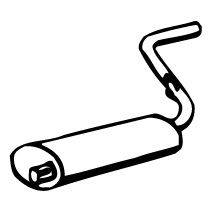 Глушитель выхлопных газов конечный FONOS 01805