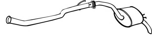 Глушитель выхлопных газов конечный WALKER 18050