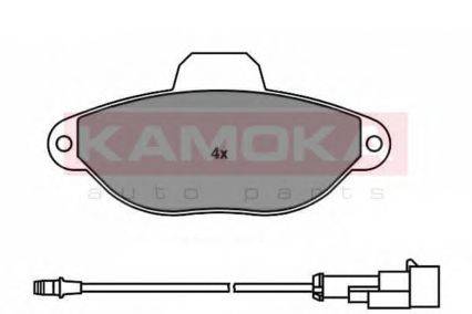 Комплект тормозных колодок, дисковый тормоз KAMOKA 1011850