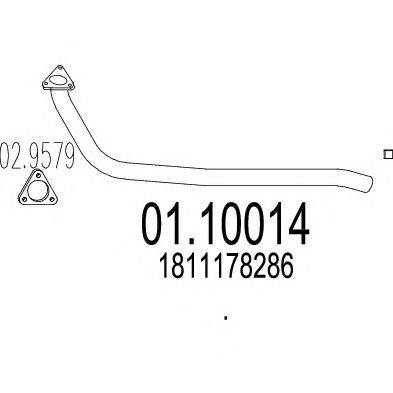 Труба выхлопного газа CIA 11554