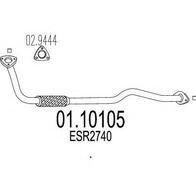 Труба выхлопного газа MTS 01.10105