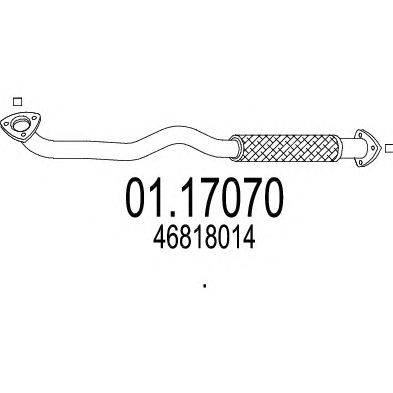Труба выхлопного газа MTS 01.17070