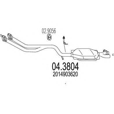 Катализатор MTS 04.3804