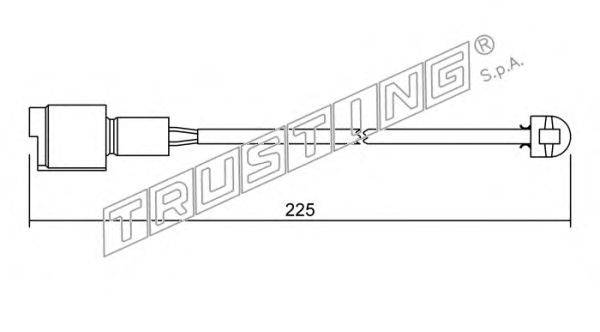 Сигнализатор, износ тормозных колодок TRUSTING SU.075
