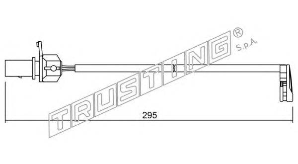 Сигнализатор, износ тормозных колодок TRUSTING SU.224