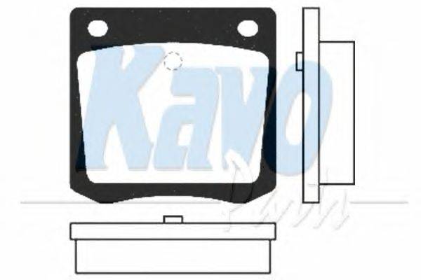 Комплект тормозных колодок, дисковый тормоз KAVO PARTS BP6540