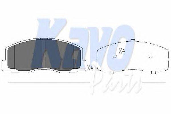Комплект тормозных колодок, дисковый тормоз KAVO PARTS KBP-5523