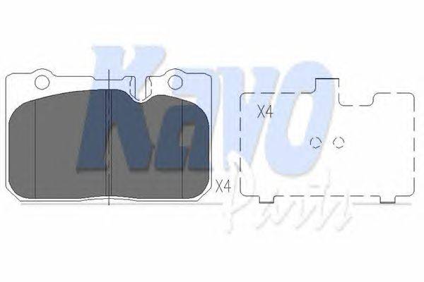Комплект тормозных колодок, дисковый тормоз KAVO PARTS KBP9053