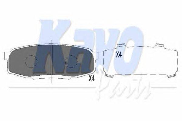 Комплект тормозных колодок, дисковый тормоз KAVO PARTS KBP-9099