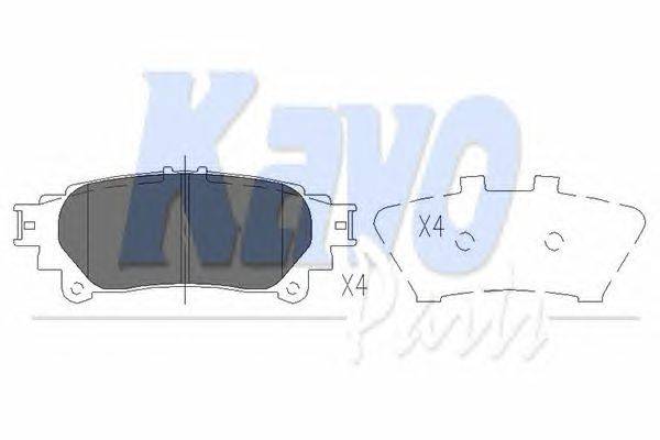 Комплект тормозных колодок, дисковый тормоз KAVO PARTS KBP-9111