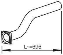 Труба выхлопного газа DINEX 28293