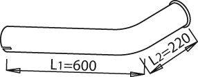 Труба выхлопного газа DINEX 21636
