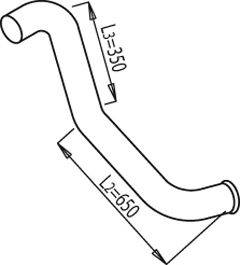 Труба выхлопного газа SCANIA 331765
