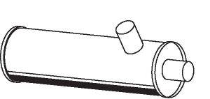 Средний / конечный глушитель ОГ DINEX 44323