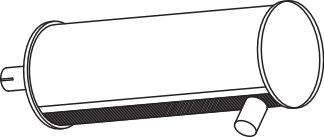 Средний / конечный глушитель ОГ DINEX 80361