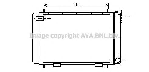 Радиатор, охлаждение двигателя AVA QUALITY COOLING AU2063