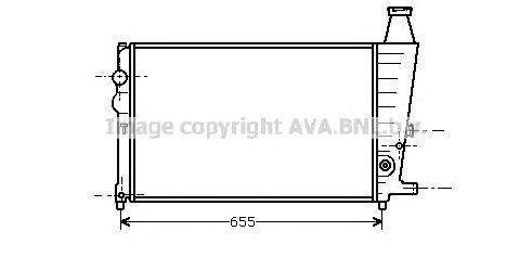 Радиатор, охлаждение двигателя AVA QUALITY COOLING CN2009