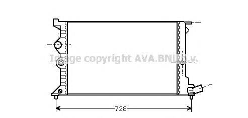 Радиатор, охлаждение двигателя AVA QUALITY COOLING CNA2072