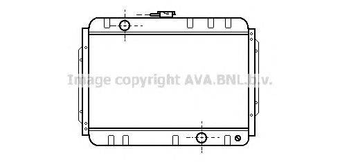 Радиатор, охлаждение двигателя AVA QUALITY COOLING IS2001