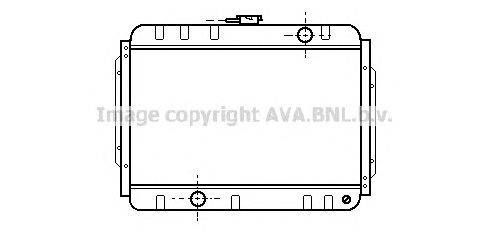 Радиатор, охлаждение двигателя AVA QUALITY COOLING IS2002