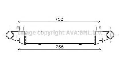 Интеркулер AVA QUALITY COOLING MS4557