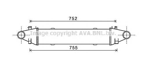 Интеркулер AVA QUALITY COOLING MSA4525