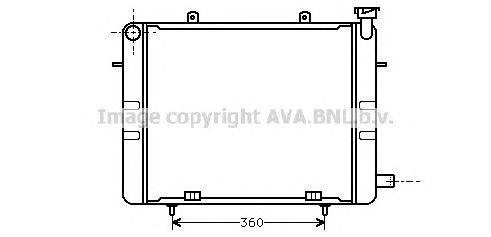 Радиатор, охлаждение двигателя AVA QUALITY COOLING OL2041