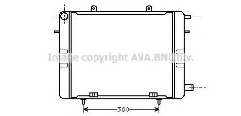 Радиатор, охлаждение двигателя AVA QUALITY COOLING OL2042