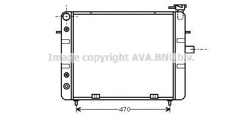 Радиатор, охлаждение двигателя AVA QUALITY COOLING OL2129