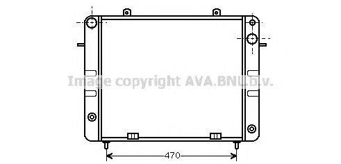 Радиатор, охлаждение двигателя AVA QUALITY COOLING OL2152