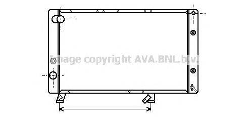 Радиатор, охлаждение двигателя AVA QUALITY COOLING PE2052