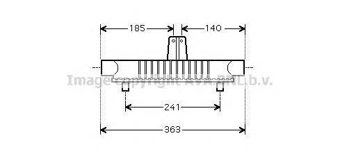 масляный радиатор, двигательное масло AVA QUALITY COOLING PE3284