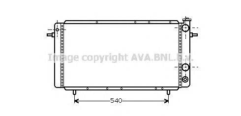 Радиатор, охлаждение двигателя AVA QUALITY COOLING RT2052