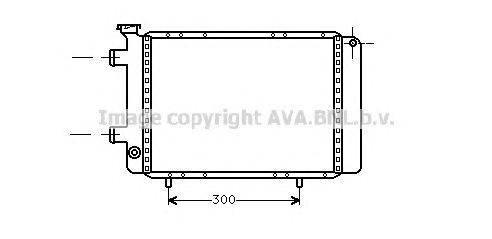 Радиатор, охлаждение двигателя AVA QUALITY COOLING RT2062